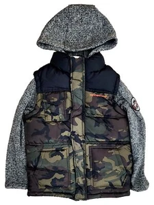 Weatherproof Boys Camo & Gray Jacket Puffer Vest Full Front Zip Coat X-Small 6-7 - Picture 1 of 1