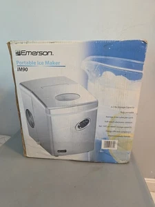 Emerson IM90 weiß elektrische tragbare Arbeitsplatte Eismaschine Maschine Brandneu - Bild 1 von 3