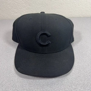 Chicago Cubs Mütze New Era 59FIFTY Herren 7 3/4 schwarz auf schwarz tailliert MLB Cap - Bild 1 von 8
