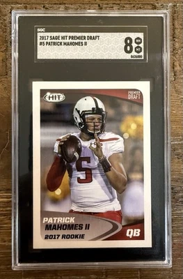 2017 Sage Hit - Patrick Mahomes II #5 (RC) - Image 1 of 2