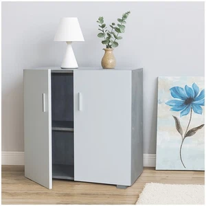 Sideboard 2 Fächer Thekla Beton-Weiß Kommode Midischrank HTI-Living - Bild 1 von 3