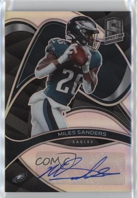 2022 Panini Spectra Signatures 50/60 Miles Sanders #SIG-MSA Auto - Image 1 of 3