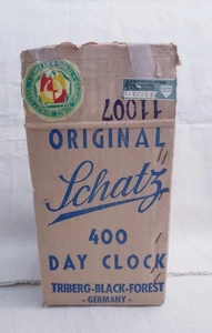 Vintage Original Schatz 400 Day Clock (BOX ONLY) - Picture 1 of 10