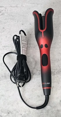 CHI Lava 1" Volcanic Lava Pro Spin N Curl BLACK/RED Heated Curler - Image 1 of 4