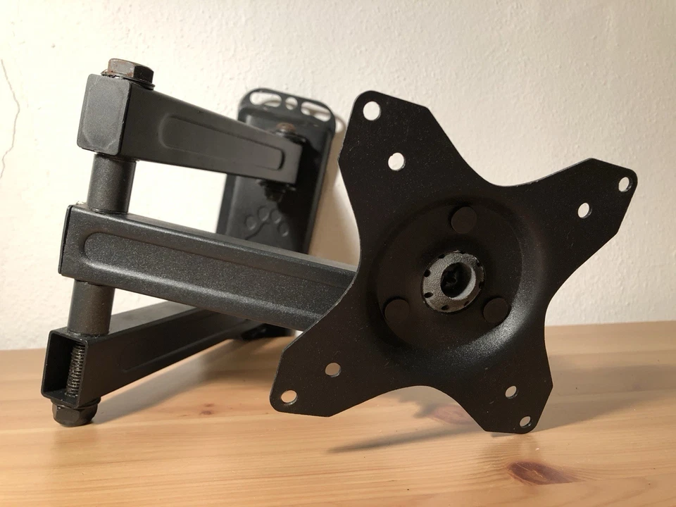 Bildschirmhalterung Wandhalterung VESA, Neigbar und Schwenkbar, - Bild 1 von 2