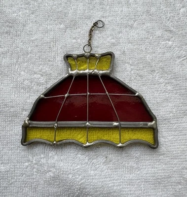 Lámpara de vitral Tiffany vintage pantalla ventana atrapasol adornos Foto 1 de 4