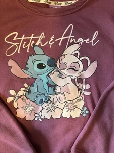 Disney Stitch & Angel Sweatshirt Youth Size XG - Picture 1 of 4