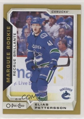 2018-19 Upper Deck O-Pee-Chee Update Gold Elias Pettersson #611 Rookie RC - Image 1 of 2
