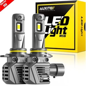 9012 LED Headlight Bulb Kit High Low Beam 50000LM Super Bright 6000K White 2-10x - Picture 1 of 25