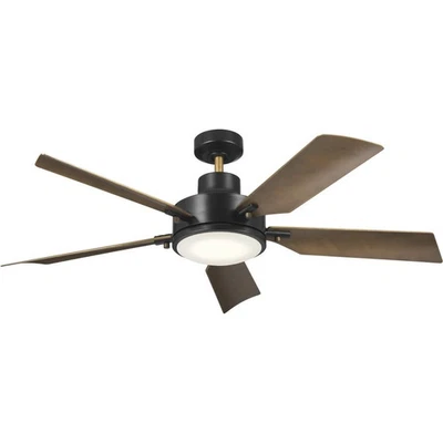 Kichler Lighting 330057SBK Guardian Indoor Ceiling Fan Satin Black - Image 1 of 4
