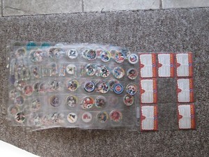 1994/95 NHL Pogs.  247 different plus 7 Checklists in sheets