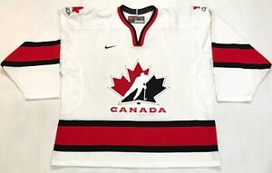 Nike Canada Team Hockey Jersey Adult L White Canada Sewn blank