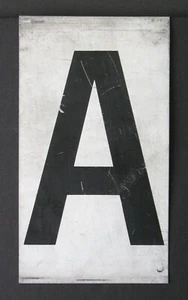 Vintage Tin Letter "A" Movie Marquee Country Store Sign Advertising Kitchen - Picture 1 of 1