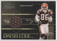2003 Donruss Classics Dennis Northcutt Dress Code Browns Jersey #210/550 DC-1