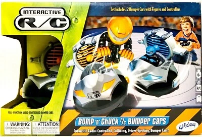 Kid Galaxy Bump N Chuck 2 Pack Interactive R/C Bumper Cars With Figures Age 6 Up - Image 1 of 2
