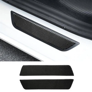 Carbon Fiber Rear Door Sill Padel Scuff Guard Trim for Tesla Model 3 / Y 2017-23 - Picture 1 of 10