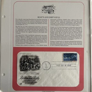 Stamps First Day of Issue stamps. Bundle 5. Boston Tea Party. Fred Douglass. - Picture 1 of 8