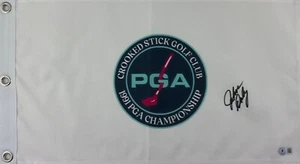 John Daly Signed PGA Championship Pin Flag Beckett COA - Picture 1 of 1
