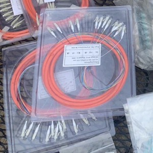 LC/PC Patch Cable fiber optic 62.5/125 Orange PVC Pigtail 12 Core #FXN612ALCB-3M - Picture 1 of 2