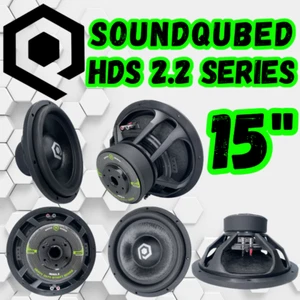 Subwoofer de audio para automóvil SoundQubed serie HDS2.2 1200 W 15 pulgadas doble 4 ohmios - Imagen 1 de 9