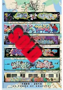 TM7 crew Limited Edition Graffiti NYC Subway Map Large Poster Urban Street Art - Picture 1 of 11