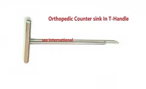 Orthopedic Counter sink In T-Handle Solid surgical instrument - Picture 1 of 6