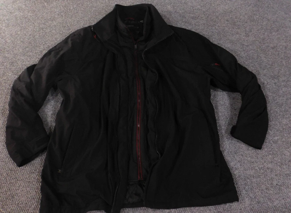 Weatherproof Jacket Mens 2XL XXL Black lined coat winter polyester puffer - Image 1 of 4