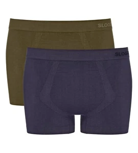 Paquete de 2 calzoncillos boxer cortos lisos Sloggi GO para hombre 10219615 - Imagen 1 de 8