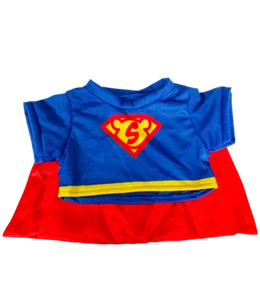 Superman Superbear 16" Cape Teddy Bear clothes outfit fit build a bear - Picture 1 of 2