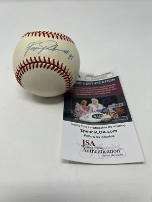 Fergie Jenkins Chicago Cubs Hand Signed Autographed Baseball HOF JSA COA - Image 1 of 4