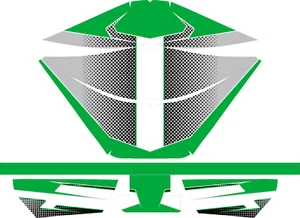 CUSTOM GREEN ROTAX AIRBOX STICKER KIT - TO MATCH OUR GREEN CUSTOM KIT - KARTING - Picture 1 of 3