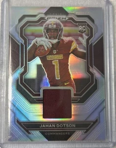Parche Panini Prizm Jahan Dotson Rookie Gear 2022 Silver Prizm RC - Commanders - Imagen 1 de 2