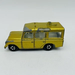 Vtg. 1970 Matchbox/Lesney 12c; Land Rover Safari; Lime Gold No Roof Baggage - Picture 1 of 5