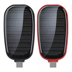 Mini Solar Power Bank Portable Keychain Powerbank For Cell Phone 1200mAh - Picture 1 of 14