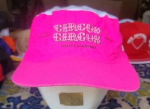 CIRCUS CIRCUS HOTEL CASINO LAS VEGAS RENO PAINTER SYTLE PINK/WHITE HAT CAP - Picture 1 of 7