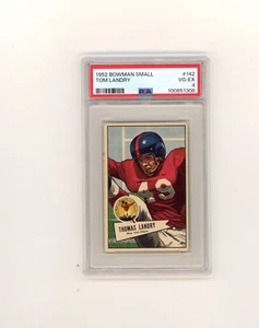 1952 Bowman Small PSA 4 #142  Tom Landry New Grade, Nice Crease Free Card - Picture 1 of 2