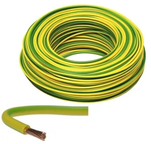 Erdungskabel H07V-K 450/750V 4 6 10 16 25mm2 Grün/Gelb Meterware Kabel - Bild 1 von 1