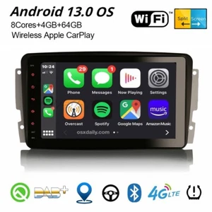 8" Android 13 DAB+ Autoradio Navi Mercedes C/CLK/G/A Klasse W209 W203 Viano Vito - Bild 1 von 18