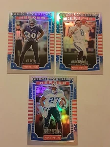 2017 Rookies & Stars Great American Heroes (3) Prizms Ed Reed E.George M.Brunell - Bild 1 von 5