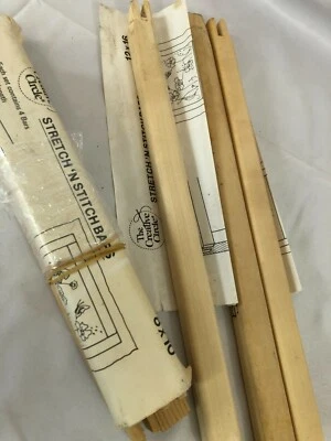 Wood Stretch ‘N Stitch Bar Frames Needlepoint Embroidery Cross Stitch 8"X10" - Image 1 of 4