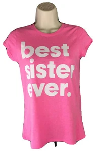 Children’s Place Girl’s Pink “Best Sister Ever” Tee Size 10/12 - Picture 1 of 7