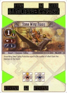 1x Stone Wing Dwarf EOJ SET1 #039 PS3 Eye Of Judgment Inglés casi nuevo/tarjeta C sin jugar - Imagen 1 de 1