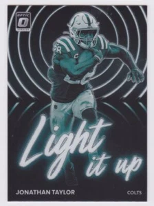 2022 Donruss Optic Light it Up Jonathan Taylor Indianapolis Colts #LU-9 - Picture 1 of 2