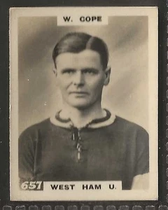 PINNACE FOOTBALL-PHOTO BACK-#0657- WEST HAM U. - W. COPE  - Picture 1 of 2