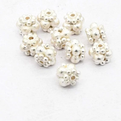 20 PCS 6MM BALI SPACER BEAD STERLING SILVER PLATED 45 UFL-245 - Image 1 of 4