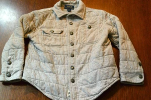 Polo Ralph Lauren Gray knit Quilted Jacket Size 3T Toddler - Picture 1 of 9