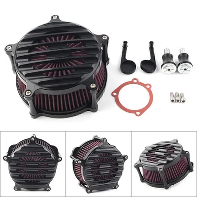 CNC Stripe Luftfilter Ansaugfilter für Harley Sportster 883 1200 XR1200X 1991-19 - Image 1 of 4