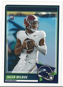 2025 Score Football Rookie, #29  Jalen Milroe - Seattle Seahawks - Picture 1 of 2
