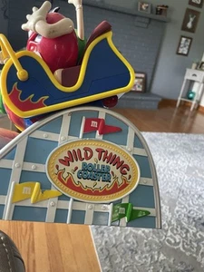 M&M's Wild Thing Roller Coaster Dispenser Limited Edition Rare Silver m & mm - Picture 1 of 4