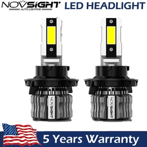 H13 9008 Super Bright LED Headlight Bulbs Kit 670000LM 6500K White Hi-Lo Beam - Picture 1 of 15